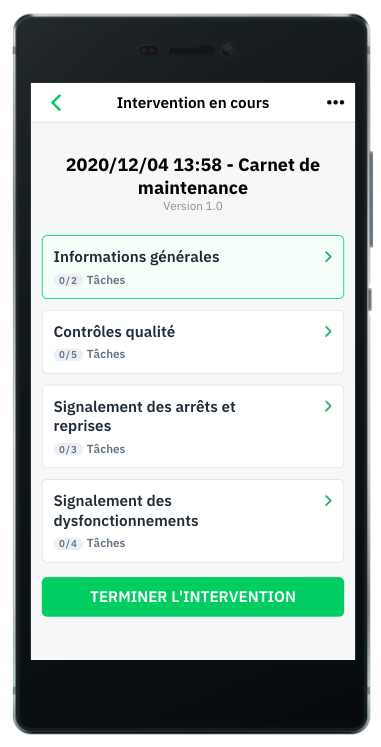 Carnet de maintenance