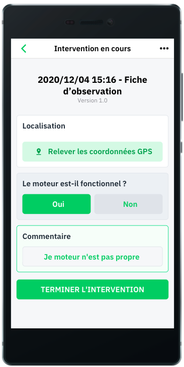 fiche d'observations