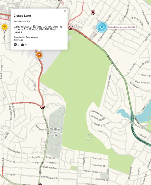 Keeping Augusta moving during Masters week x Causeway Technologies one.network Waze