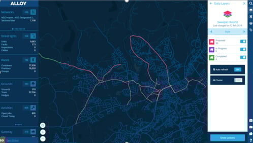 A screenshot of the Alloy platform in action