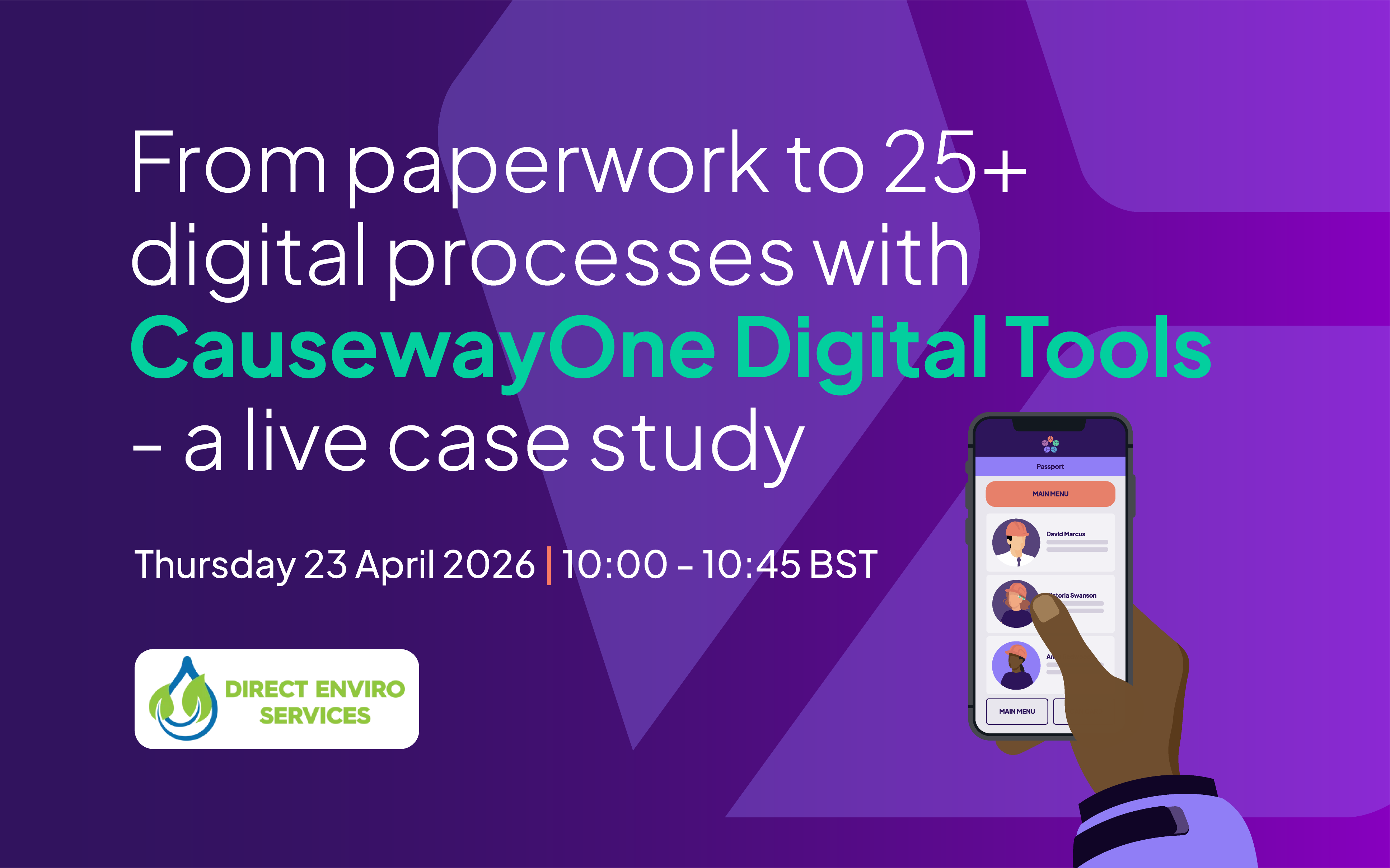 From paperwork to 25+ digital processes with CausewayOne Digital Tools - a live case study